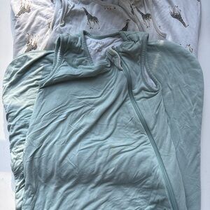 Kyte BABY Blue and Giraffe Kids Sleep Sacks set of two, 1 TOG